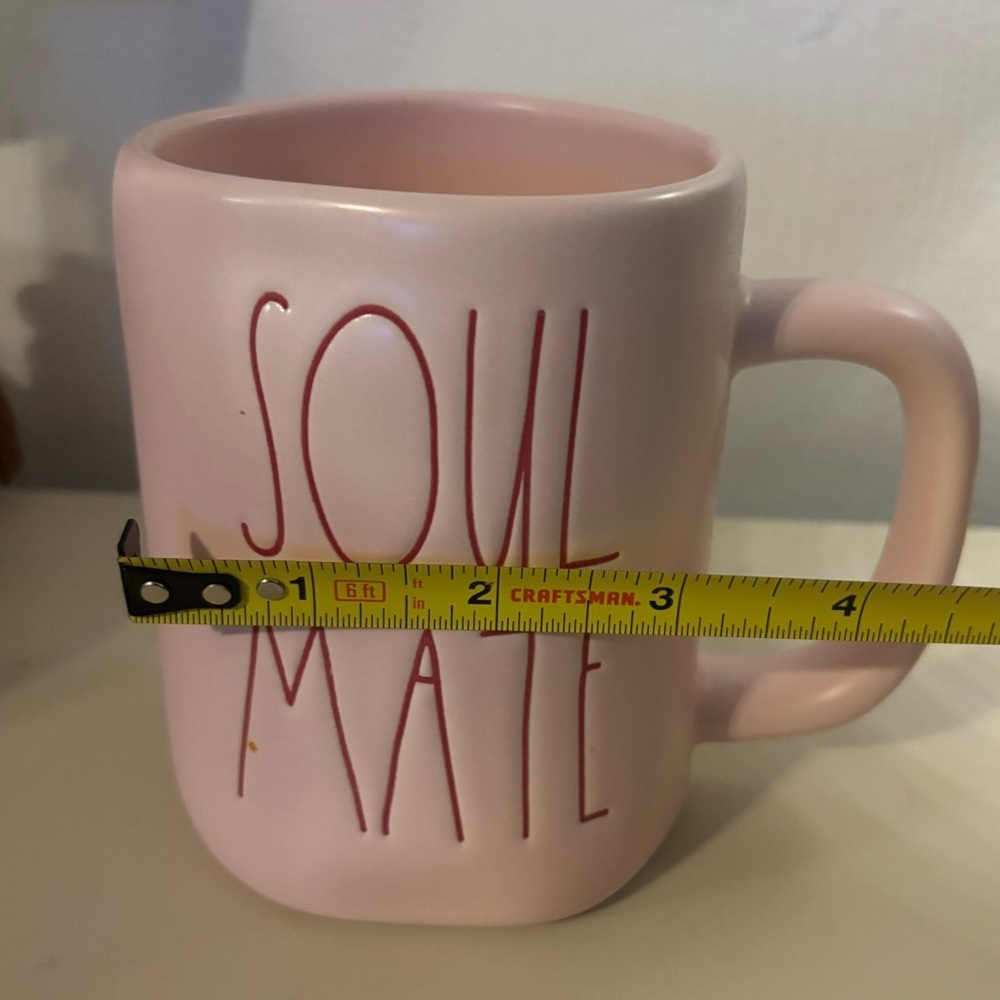 Rae Dunn Blush Pink Valentine’s Day “Soul Mate” Mug - Picture 3 of 5